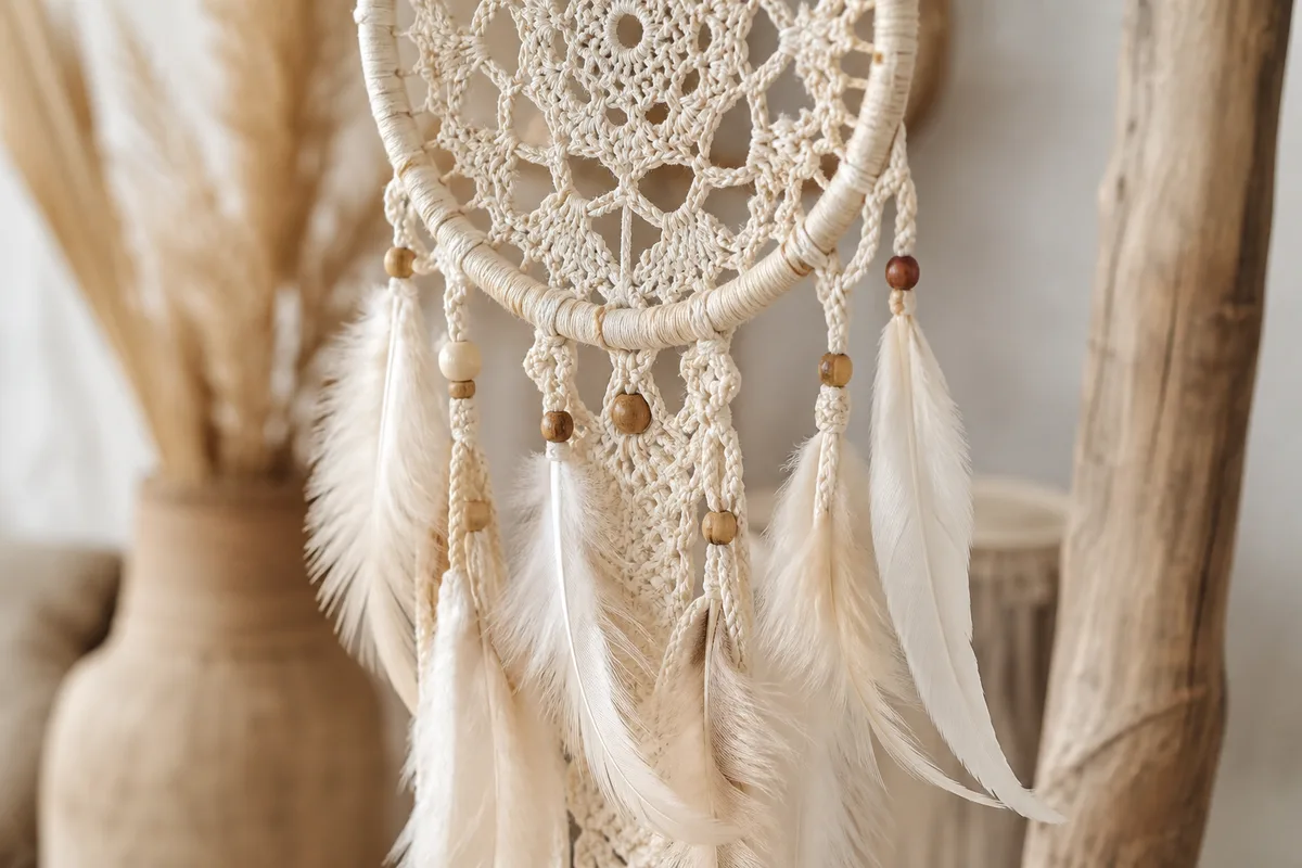 Attrape-rêves à plumes : matériaux, symbolique et entretien